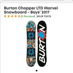 Burton Chopper LTD Marvel Snowboard